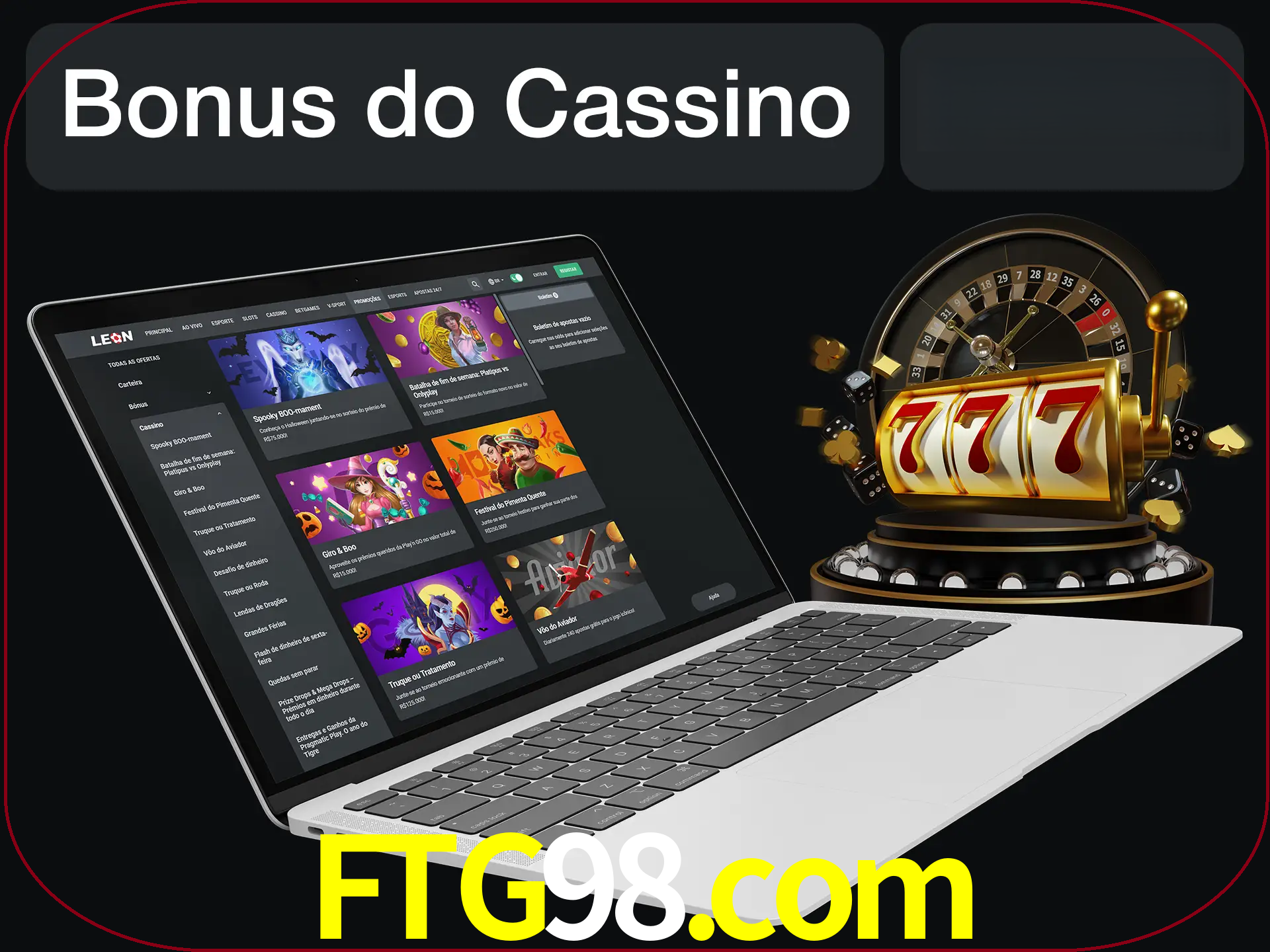 Use o bônus do cassino para começar melhor.