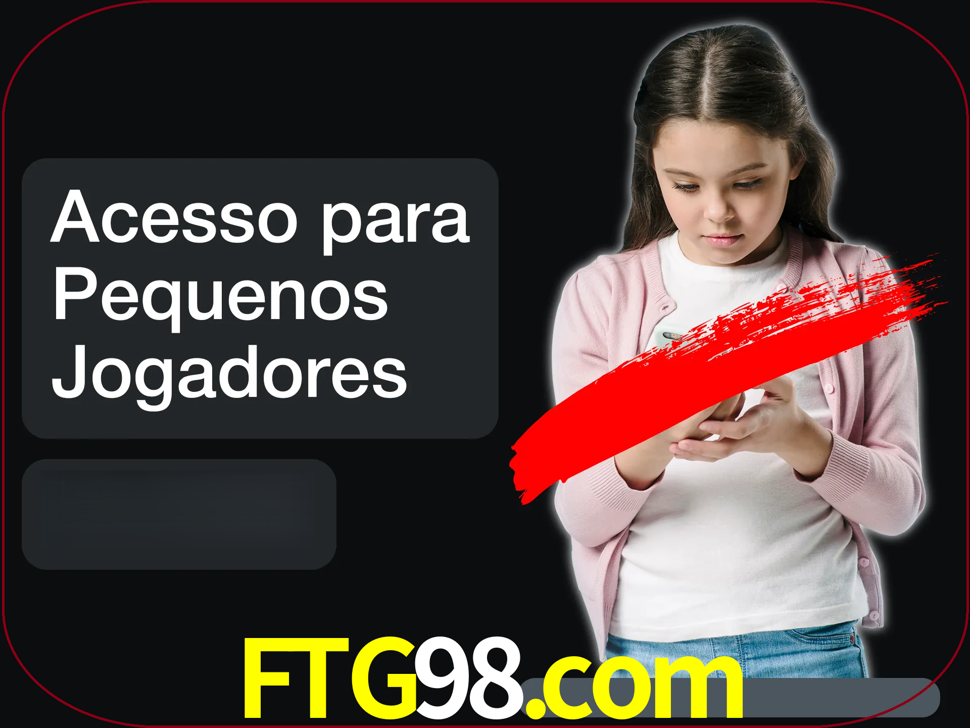 As crianças não podem jogar jogos de cassino.